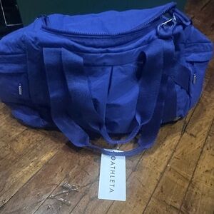 Athleta Blue Duffel Gym Bag